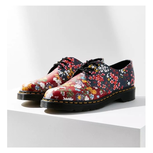 Dr. Martens Shoes - Dr. Martens 1461 Floral 3-Eye Oxford Woman’s Shoes